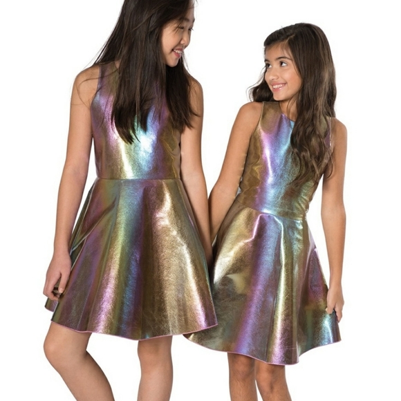Zoe Ltd Other - Zoe Ltd Rainbow Josie holographic foil dress gown 14